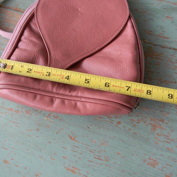 MADE IN ITALY PINK GENUINE LEATHER UNIQUE ARTISAN SMALL BACKPACK BAG MODERN main image 9